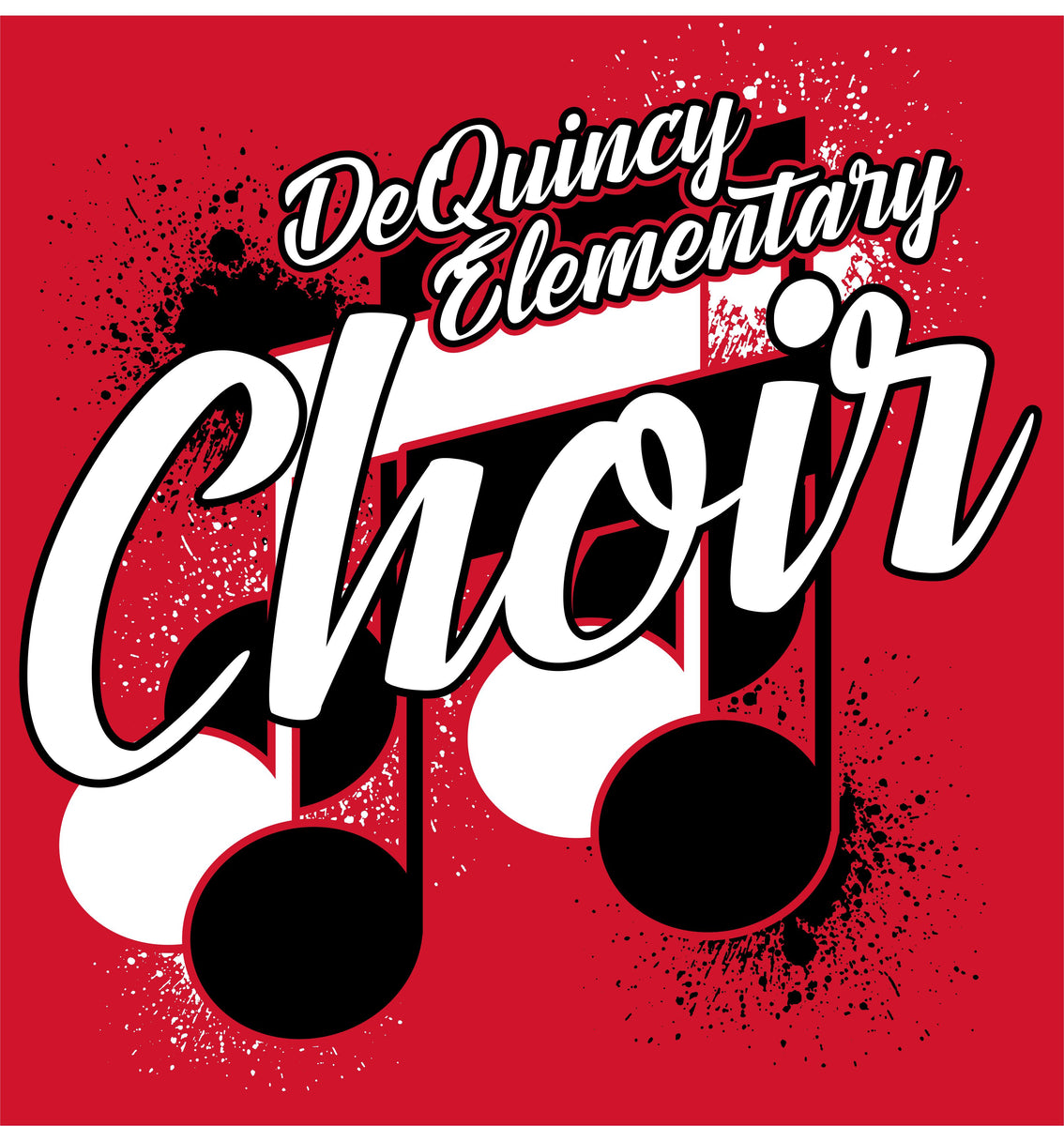 DEQUINCY ELEMENTARY CHOIR SHIRTS 24/25 RED SHORT SLEEVE Kajun Monograms