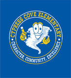 CYPRESS COVE SPIRIT 2026-2027 ROYAL BLUE 1/4 ZIP WICKING JACKET