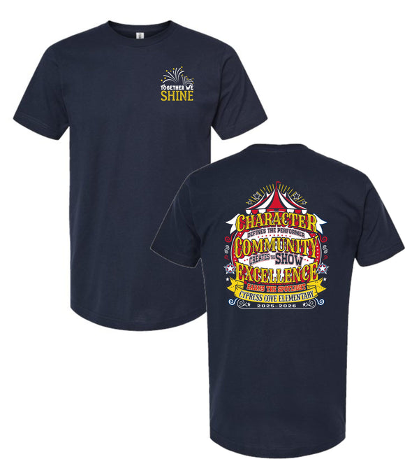 CYPRESS COVE COTTON SPIRIT SHIRT 2025/2026 SHORT SLEEVE NAVY ***SECOND ORDER***
