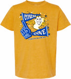CYPRESS COVE COTTON SPIRIT SHIRT 2026/2027 SHORT SLEEVE COTTON HEATHER MELLOW YELLOW PENNANT DESIGN***FIRST ORDER***