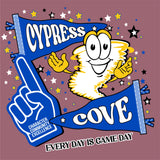 CYPRESS COVE COTTON SPIRIT SHIRT 2026/2027 SHORT SLEEVE COTTON  HEATHER CASSIS PENNANT DESIGN***FIRST ORDER***