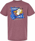 CYPRESS COVE COTTON SPIRIT SHIRT 2026/2027 SHORT SLEEVE COTTON  HEATHER CASSIS PENNANT DESIGN***FIRST ORDER***