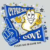 CYPRESS COVE COTTON SPIRIT SHIRT 2026/2027 LONG SLEEVE SILVER WICKING PENNANT DESIGN***FIRST ORDER***