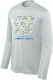 CYPRESS COVE COTTON SPIRIT SHIRT 2026/2027 LONG SLEEVE SILVER WICKING MULTI-SPORT DESIGN***FIRST ORDER***