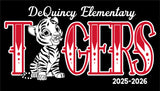 DEQUINCY ELEMENTARY SPIRIT SHIRTS 25/26 BLACK LONG SLEEVE **FIRST ORDER**