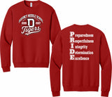 DEQUINCY MIDDLE SPIRIT SHIRTS 26/27 RED SWEATSHIRT ***FIRST ORDER***
