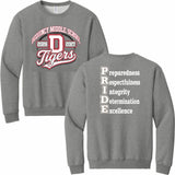 DEQUINCY MIDDLE SPIRIT SHIRTS 26/27 SPORT GREY SWEATSHIRT ***FIRST ORDER***