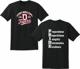 DEQUINCY MIDDLE SPIRIT SHIRTS 26/27 BLACK SHORT SLEEVE ***FIRST ORDER***
