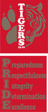 DEQUINCY MIDDLE SPIRIT SHIRTS 25/26 RED SHORT SLEEVE ***SECOND ORDER***
