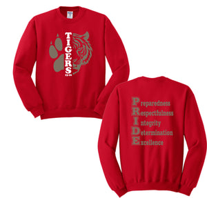 DEQUINCY MIDDLE SPIRIT SHIRTS 25/26 RED SWEATSHIRT ***SECOND ORDER***