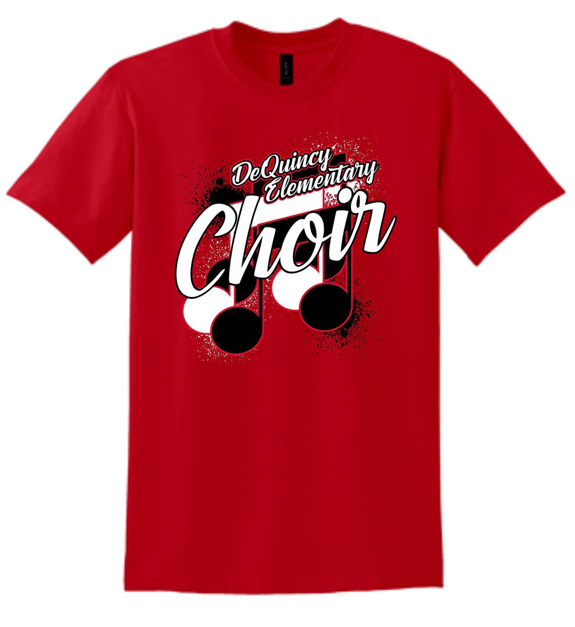 DEQUINCY ELEMENTARY CHOIR SHIRTS 24/25 RED SHORT SLEEVE Kajun Monograms