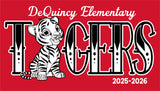 DEQUINCY ELEMENTARY SPIRIT SHIRTS 25/26 RED SHORT SLEEVE **FIRST ORDER**