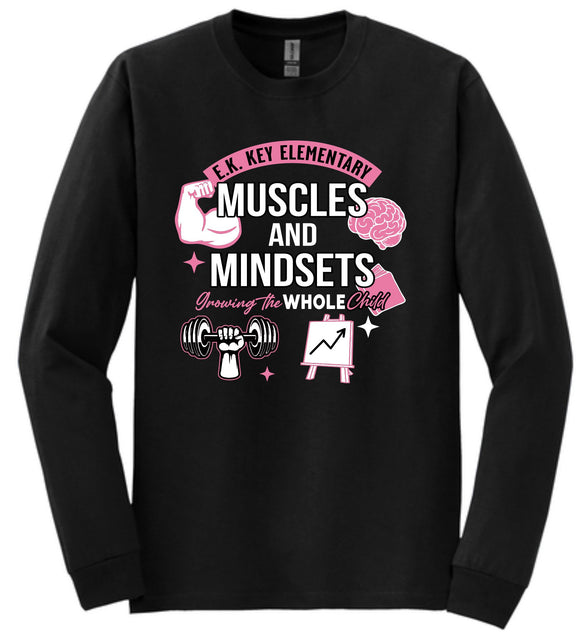 EK Key THEME Spirit shirt BLACK LONG SLEEVE cotton tee 25-26 FIRST ORDER