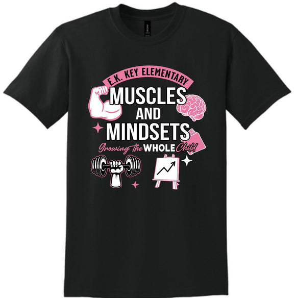 EK Key THEME Spirit shirt  BLACK SHORT SLEEVE cotton tee 25-26 FIRST ORDER