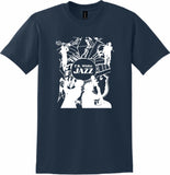 FK WHITE JAZZ BAND SHORT SLEEVE NAVY BLUE 50/50 TEE 2026