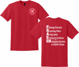 FRASCH SPIRIT SHIRTS '26-'27 RED 100% RINGSPUN COTTON SOFTSTYLE SHORT SLEEVE ***SECOND ORDER***