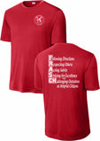 FRASCH SPIRIT SHIRTS '26-'27 RED WICKING SHORT SLEEVE ***SECOND ORDER***