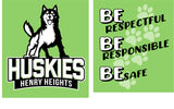 HENRY HEIGHTS LIME GRTEEN SPIRIT SHIRTS 2025-2026 ***SECOND ORDER***