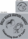 HOLLY BEACH SEAFOOD OXFORD GREY SWEATSHIRT