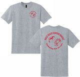 HOLLY BEACH SEAFOOD SPORT GREY SHORT SLEEVE TEE