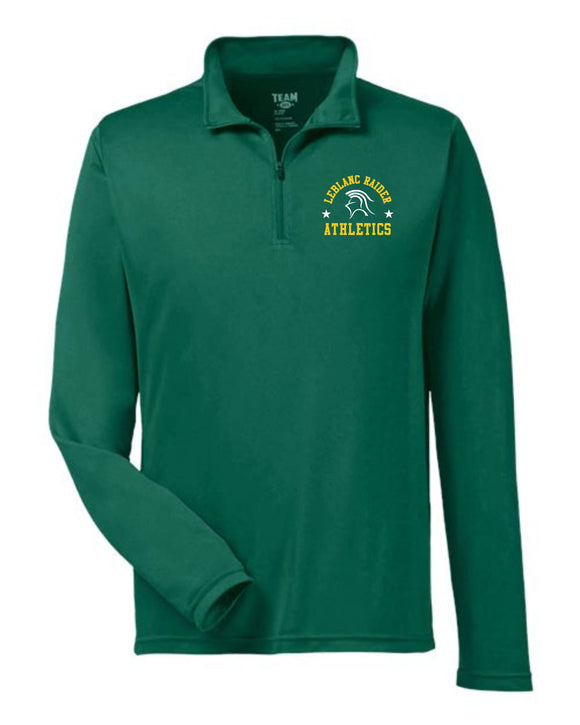 LMS ATHLETICS 1/4 ZIP FOREST GREEN JACKET