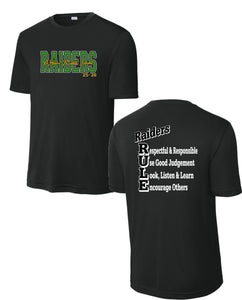LMS SPIRIT SHIRTS 25/26 WICKING POLYESTER BLACK ***SECOND ORDER***