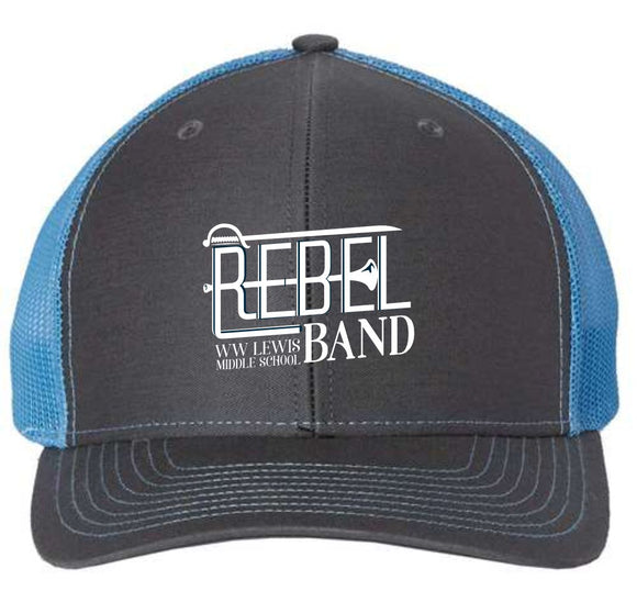 WW LEWIS BAND RICHARDSON TRUCKER CAP CHARCOAL/COLUMBIA BLUE 2025