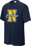 NELSON ELEMENTARY 26/27 SPIRIT SHIRT SHORT SLEEVE WICKING NAVY BLUE***FIRST ORDER***