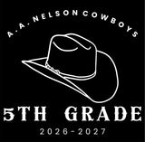 ***FIFTH GRADE*** NELSON ELEMENTARY 26/27 BLACK ***FIRST ORDER***