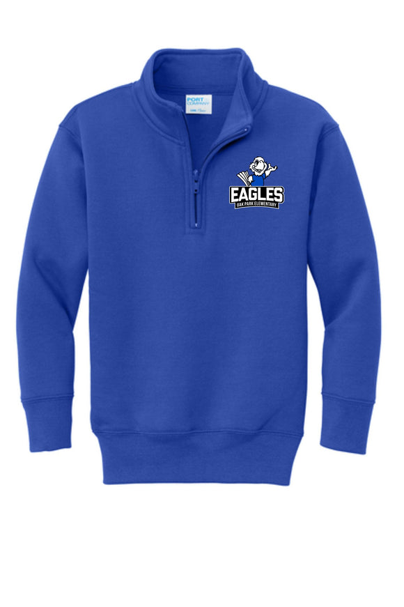 OAK PARK ELEMENTARY ROYAL BLUE 1/4 ZIP SWEAT 25/26***THIRD ORDER***