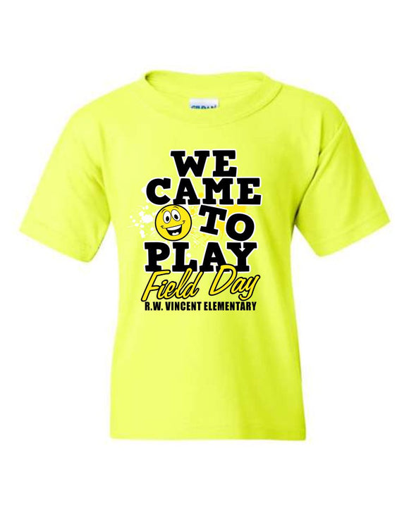 ***2ND GRADE*** NEON YELLOW RW VINCENT FIELD DAY 2024