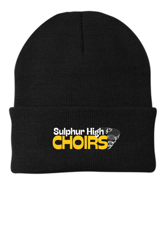 SHS CHOIR KNIT BEANIE BLACK-ADULT ***FALL ORDER***