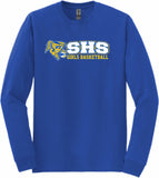 SHS ***GIRLS BASKETBALL*** ROYAL BLUE LONG SLEEVE 50/50 2026