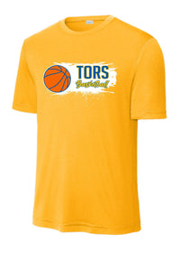 SHS ***BASKETBALL*** GOLD SHORT SLEEVE WICKING