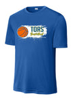 SHS ***BASKETBALL*** ROYAL BLUE SHORT SLEEVE WICKING