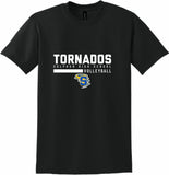 SHS VOLLEYBALL BLACK 50/50 SHORT SLEEVE 2026 NEW DESIGN