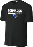 SHS VOLLEYBALL BLACK WICKING SHORT SLEEVE 2026 NEW DESIGN