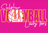 SHS VOLLEYBALL HOT PINK 50/50 LONG SLEEVE 2026 REPEAT DESIGN