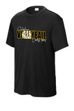 SHS VOLLEYBALL BLACK WICKING SHORT SLEEVE 2026 REPEAT DESIGN