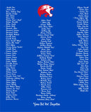 VHS CLASS OF '85 ROYAL BLUE 50/50 TEE-40 YEAR REUNION