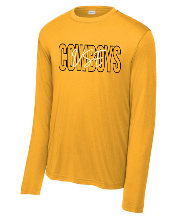 VSE 2025/2026 SPIRIT SHIRTS GOLD LONG SLEEVE WICKING TEES ***SECOND ORDER***