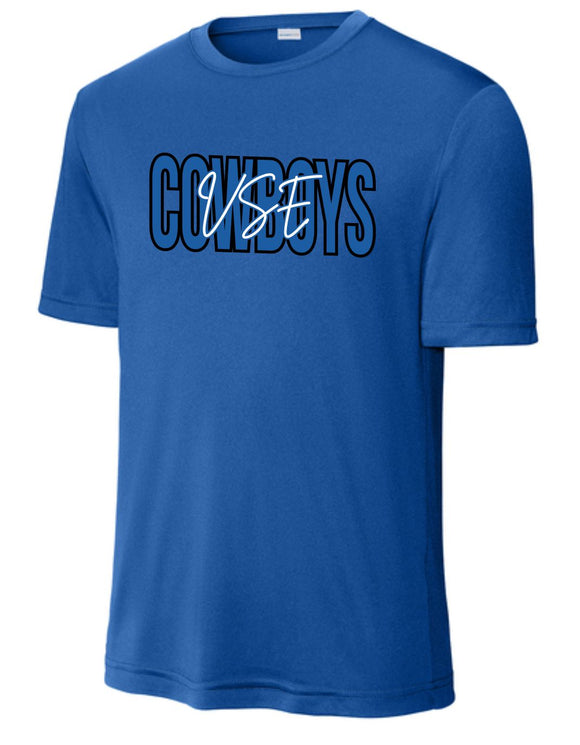 VSE 2025/2026 SPIRIT SHIRTS ROYAL BLUE SHORT SLEEVE WICKING TEES ***SECOND ORDER***
