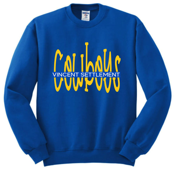 VSE 2025/2026 SPIRIT SHIRTS ROYAL BLUE SWEAT SHIRT ***SECOND ORDER***