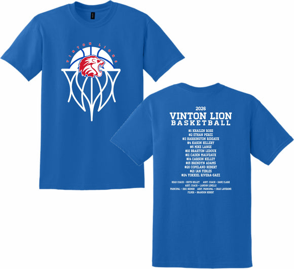 VHS BOYS BASKETBALL 2025-2026 ROYAL BLUE COTTON SHORT SLEEVE