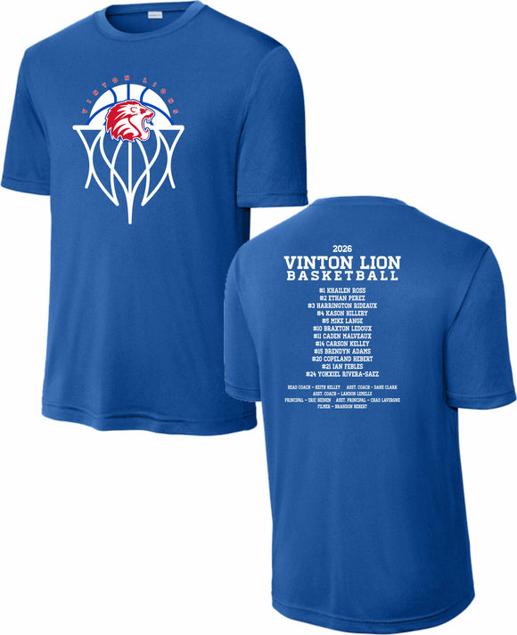 VHS BOYS BASKETBALL 2025-2026 ROYAL BLUE WICKING SHORT SLEEVE