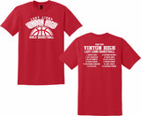 VHS GIRLS BASKETBALL RED COTTON/POLY SHORT SLEEVE SHIRTS 2026