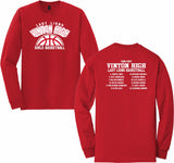 VHS GIRLS BASKETBALL RED COTTON LONG SLEEVE 2026