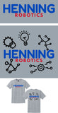 WT HENNING ROBOTICS SPORT GREY SHORT SLEEVE SHIRT
