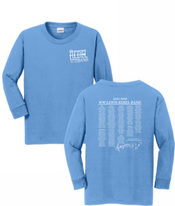 WW LEWIS BAND LONG SLEEVE CAROLINA BLUE 50/50 TEE 2025/2026